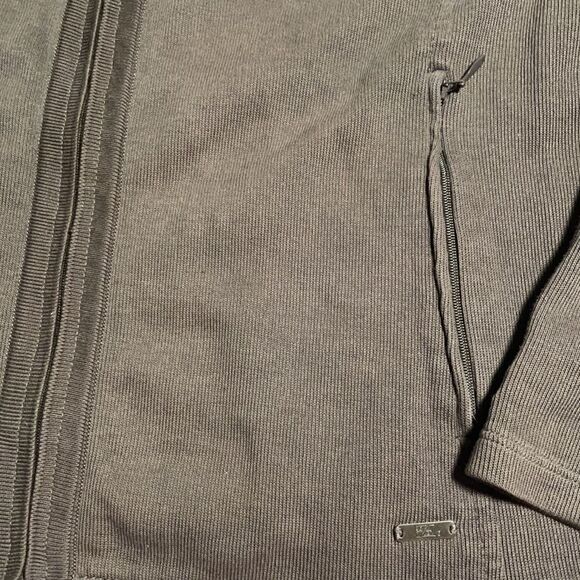 Cutter & Buck 100% Supima cotton fine rib zip jacket with zip pockets size S/P - Picture 4 of 11